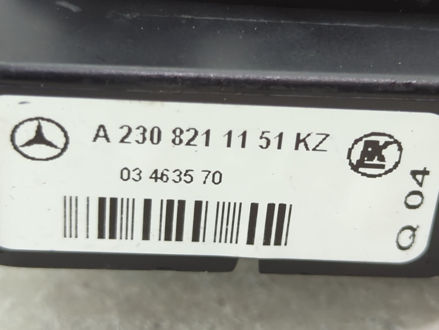 2007 Mercedes Benz Sl550 Driver Left Seat Switch - Oemusedautoparts1.com