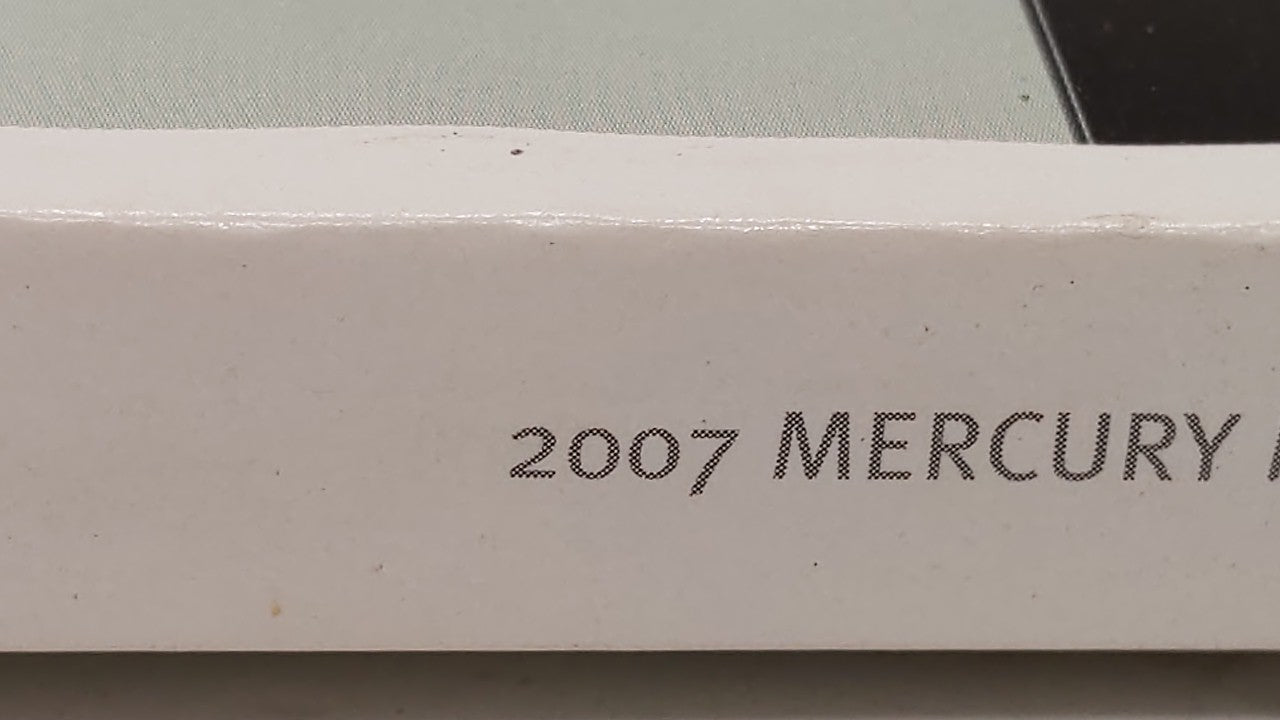 2007 Mercury Mariner Owners Manual Book Guide OEM Used Auto Parts - Oemusedautoparts1.com