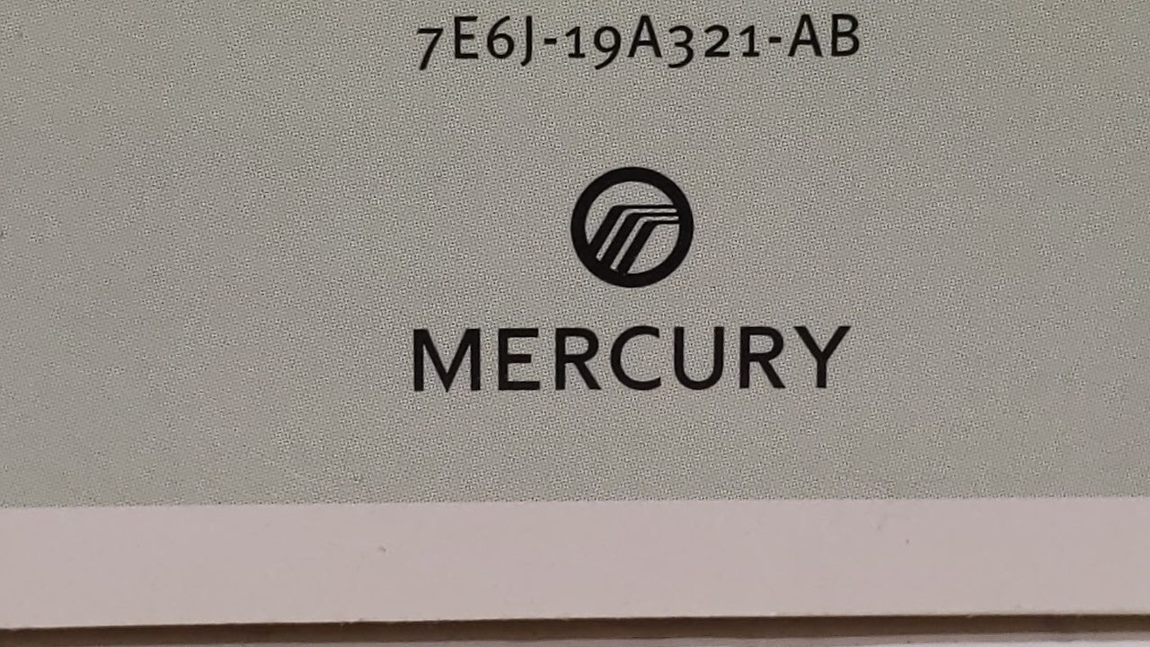 2007 Mercury Mariner Owners Manual Book Guide OEM Used Auto Parts - Oemusedautoparts1.com