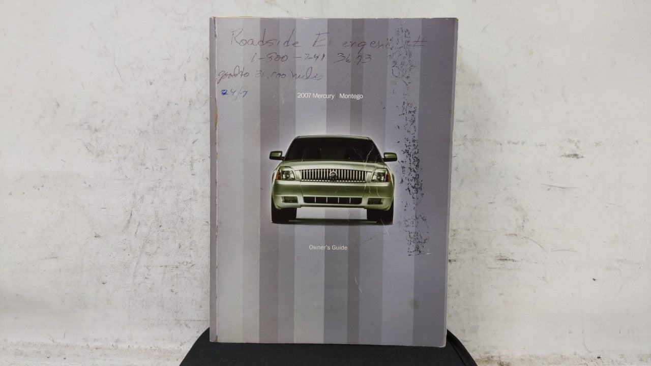 2007 Mercury Montego Owners Manual Book Guide OEM Used Auto Parts - Oemusedautoparts1.com