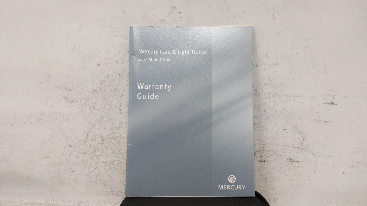 2007 Mercury Montego Owners Manual Book Guide OEM Used Auto Parts - Oemusedautoparts1.com
