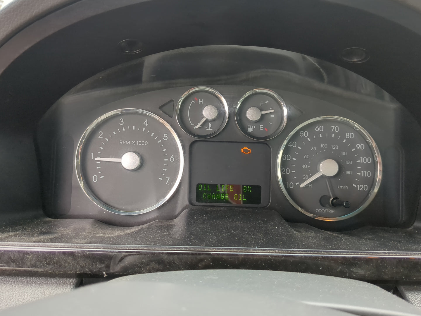2007 Mercury Montego Instrument Cluster Speedometer Gauges Miles:167K Fits OEM Used Auto Parts - Oemusedautoparts1.com