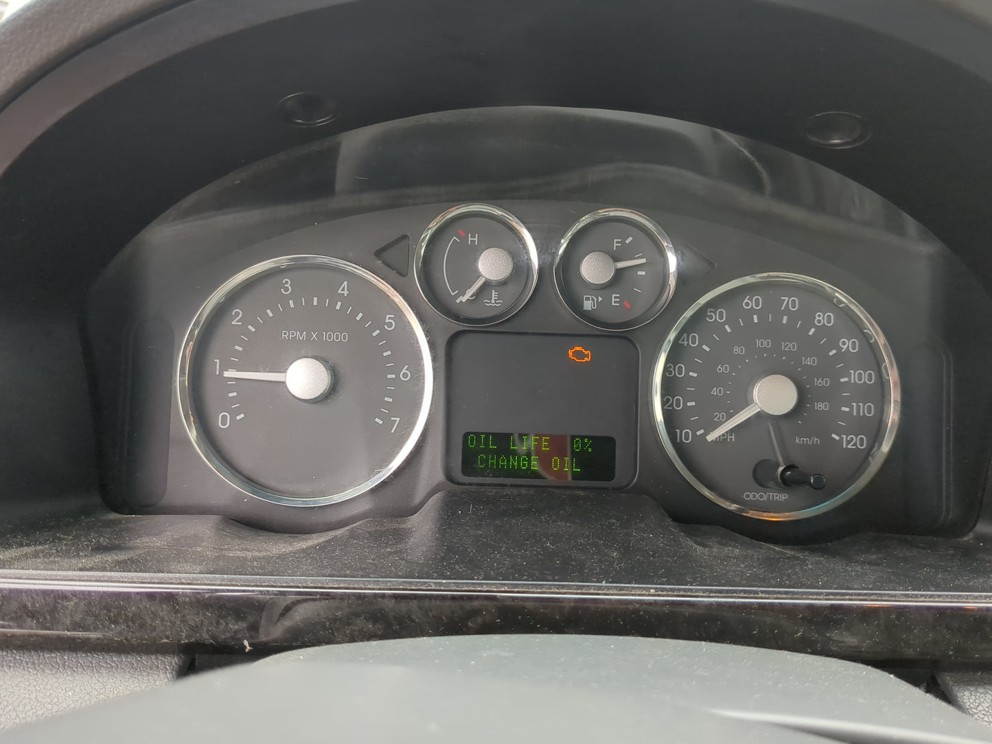 2007 Mercury Montego Instrument Cluster Speedometer Gauges Miles:167K Fits OEM Used Auto Parts - Oemusedautoparts1.com