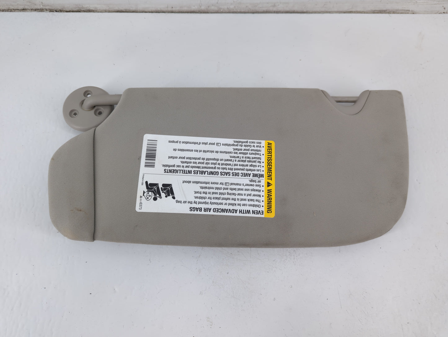 2007 Mercury Monterey Sun Visor Shade Replacement Passenger Right Mirror Fits OEM Used Auto Parts - Oemusedautoparts1.com