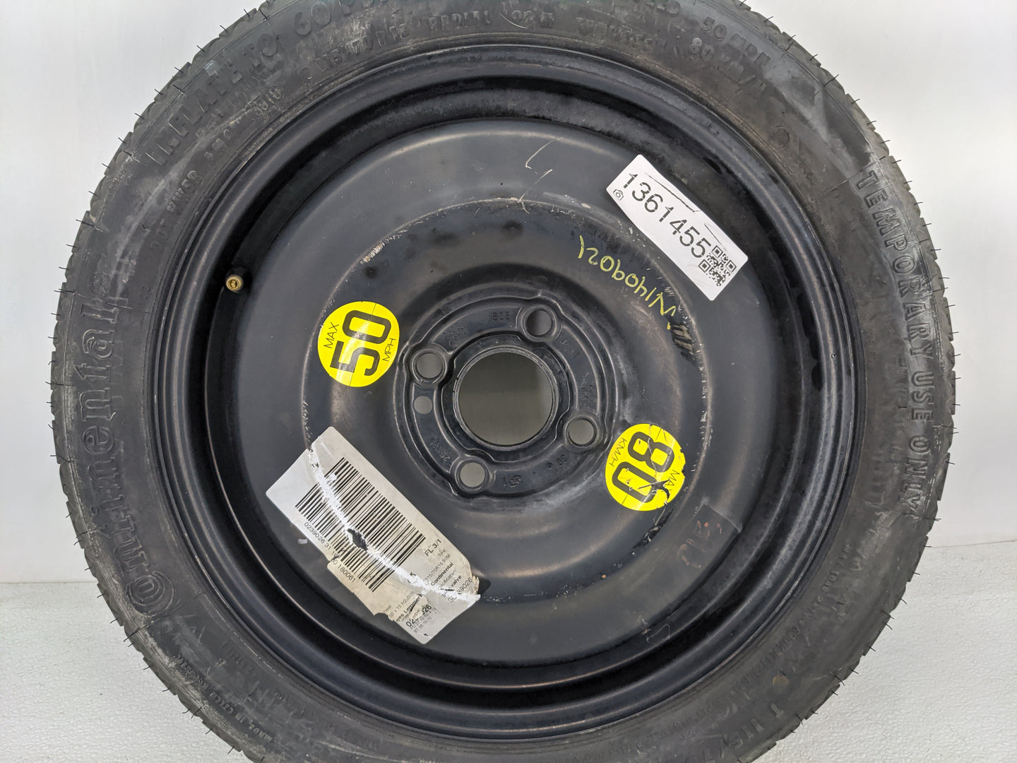 2008-2014 Mini Cooper Spare Donut Tire Wheel Rim Oem - Oemusedautoparts1.com