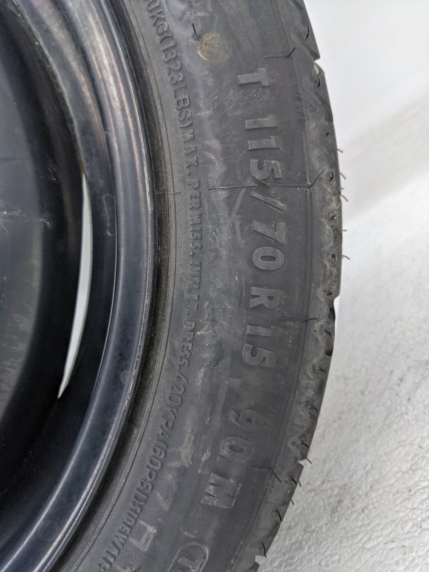2008-2014 Mini Cooper Spare Donut Tire Wheel Rim Oem - Oemusedautoparts1.com