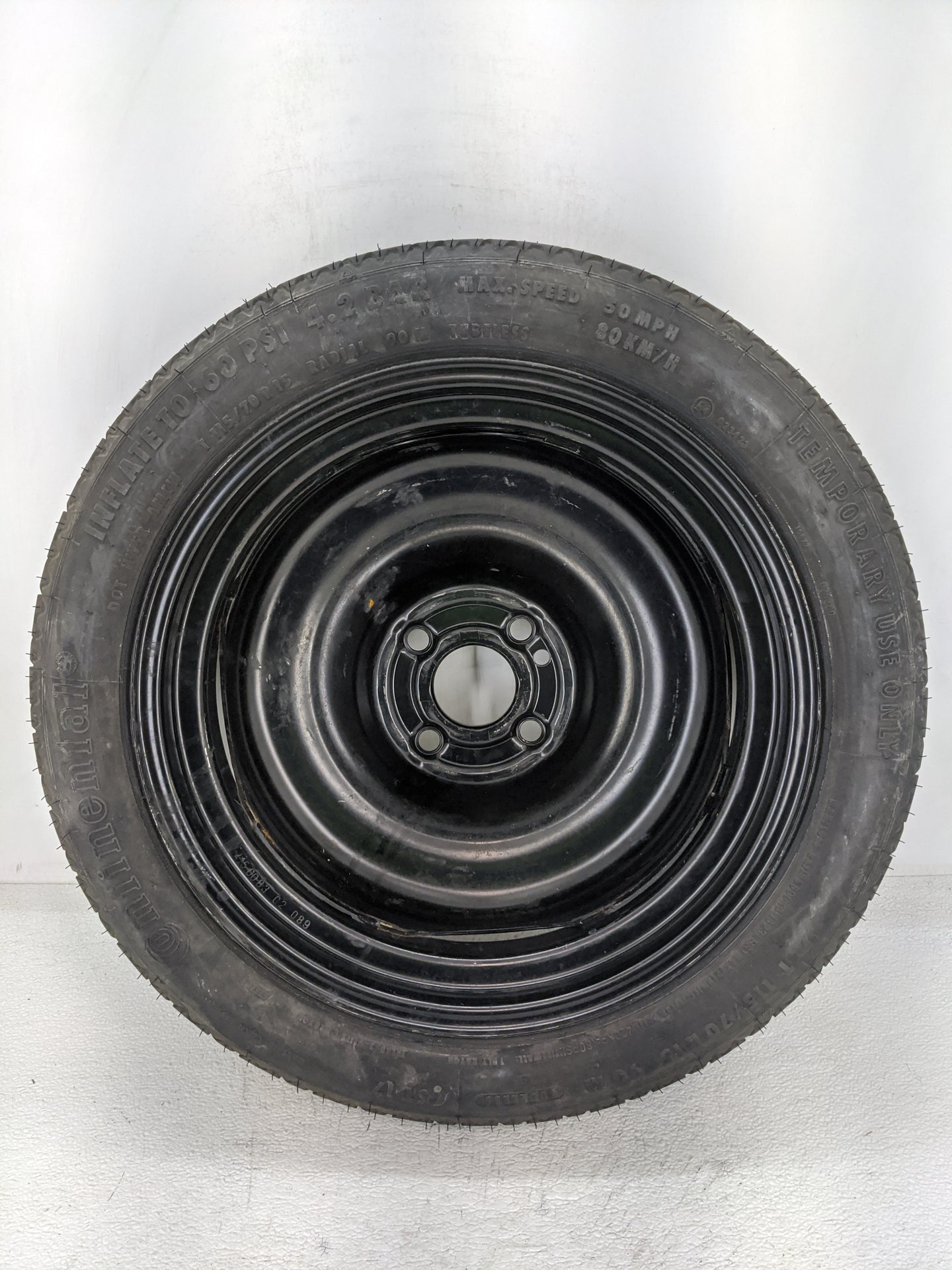 2008-2014 Mini Cooper Spare Donut Tire Wheel Rim Oem - Oemusedautoparts1.com