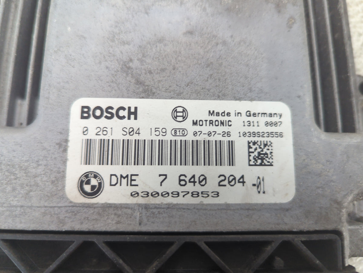 2007 Mini Cooper PCM Engine Control Computer ECU ECM PCU OEM P/N:0261S04159 DME7640204-01, 030097853 Fits OEM Used Auto Part