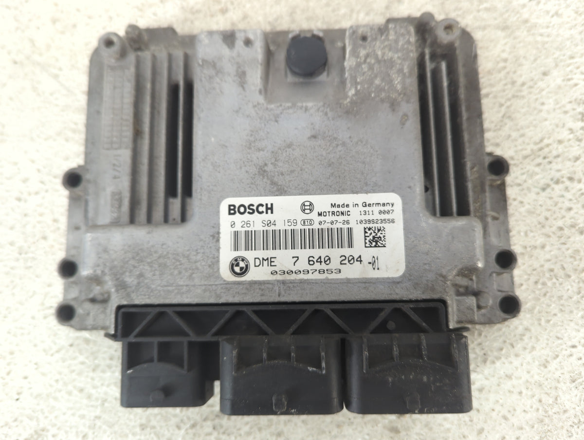 2007 Mini Cooper PCM Engine Control Computer ECU ECM PCU OEM P/N:0261S04159 DME7640204-01, 030097853 Fits OEM Used Auto Part