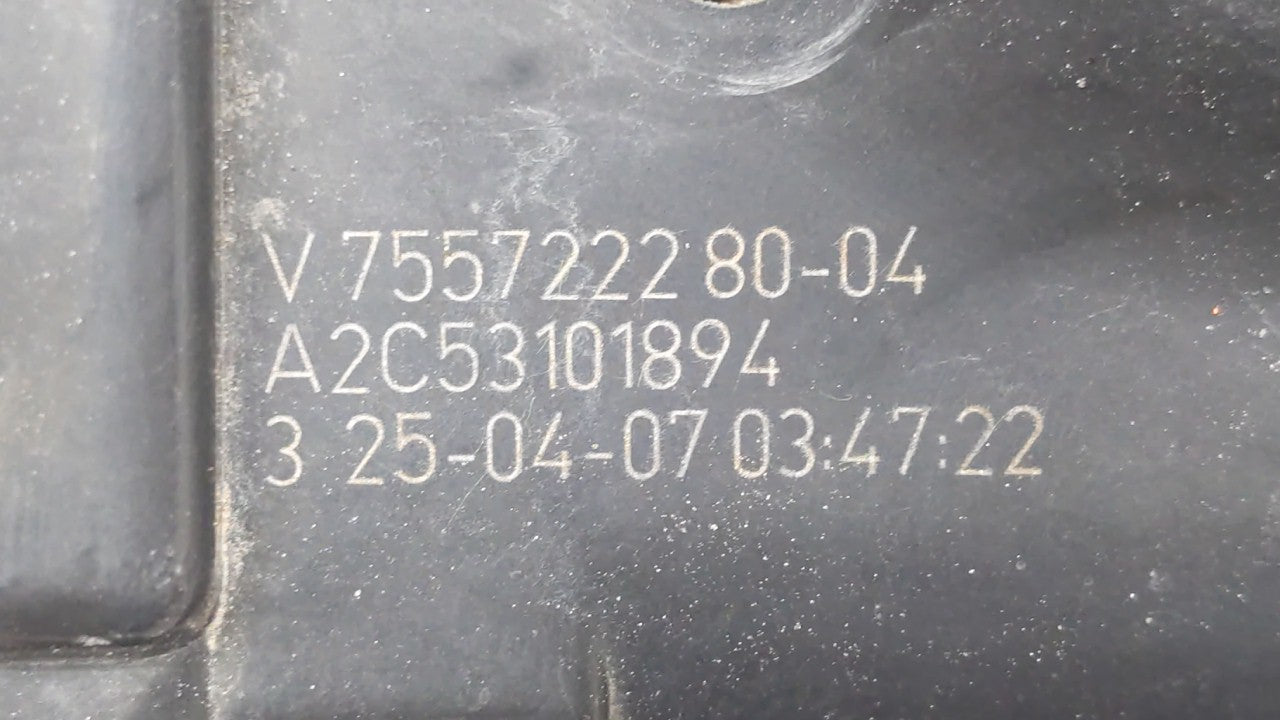 2007 Mini Cooper Throttle Body P/N:757669780 7557222 Fits OEM Used Auto Parts - Oemusedautoparts1.com