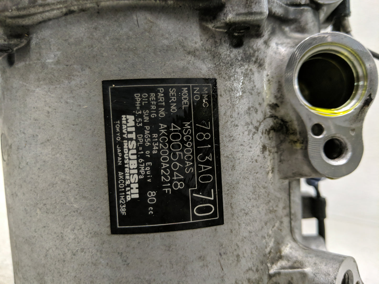 2007-2007 Mitsubishi Outlander Air Conditioning A/c Ac Compressor Oem - Oemusedautoparts1.com