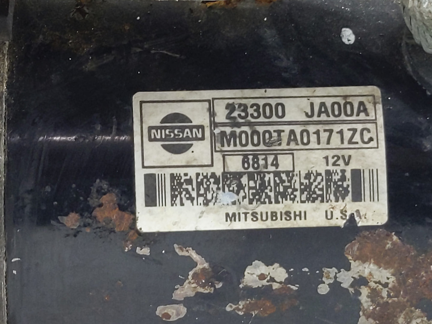 2007-2013 Nissan Altima Car Starter Motor Solenoid OEM P/N:23300 JA00A Fits Fits 2007 2008 2009 2010 2011 2012 2013 OEM Used