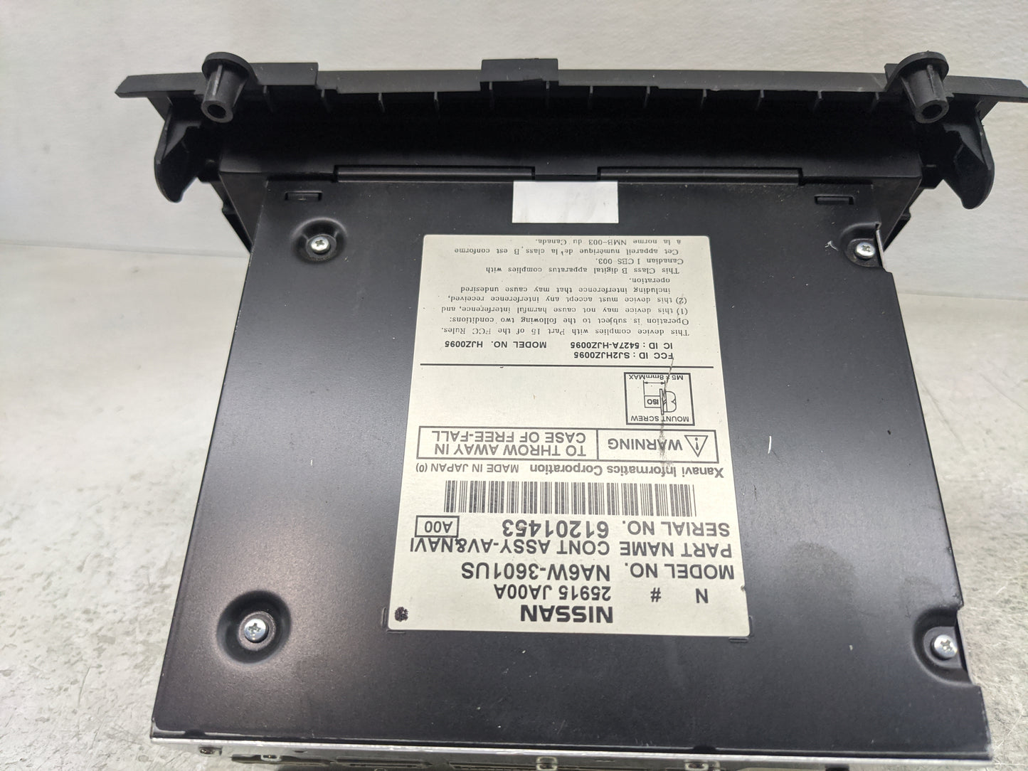 2007-2008 Nissan Altima Radio AM FM Cd Player Receiver Replacement P/N:25915 JA00A Fits Fits 2007 2008 OEM Used Auto Parts -