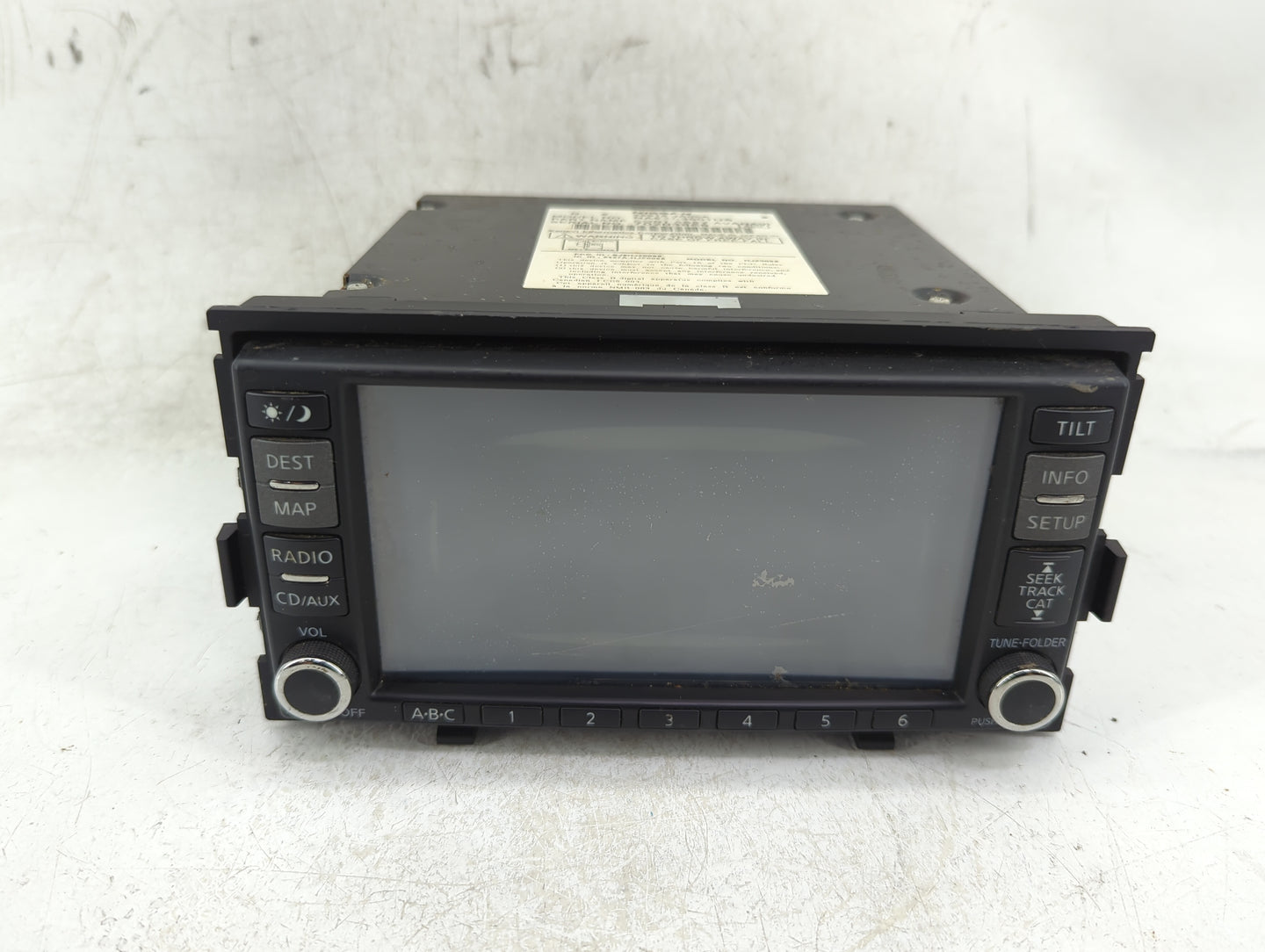 2007-2008 Nissan Altima Radio AM FM Cd Player Receiver Replacement P/N:25915 JA00A Fits Fits 2007 2008 OEM Used Auto Parts -