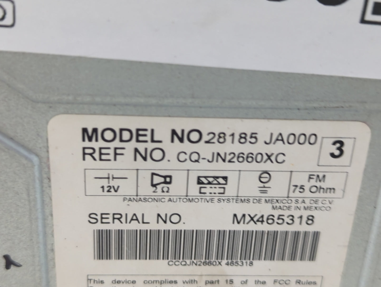 2007-2008 Nissan Altima Climate Control Module Temperature AC/Heater Replacement P/N:28185 JA000 27510 JA200 Fits Fits 2007 