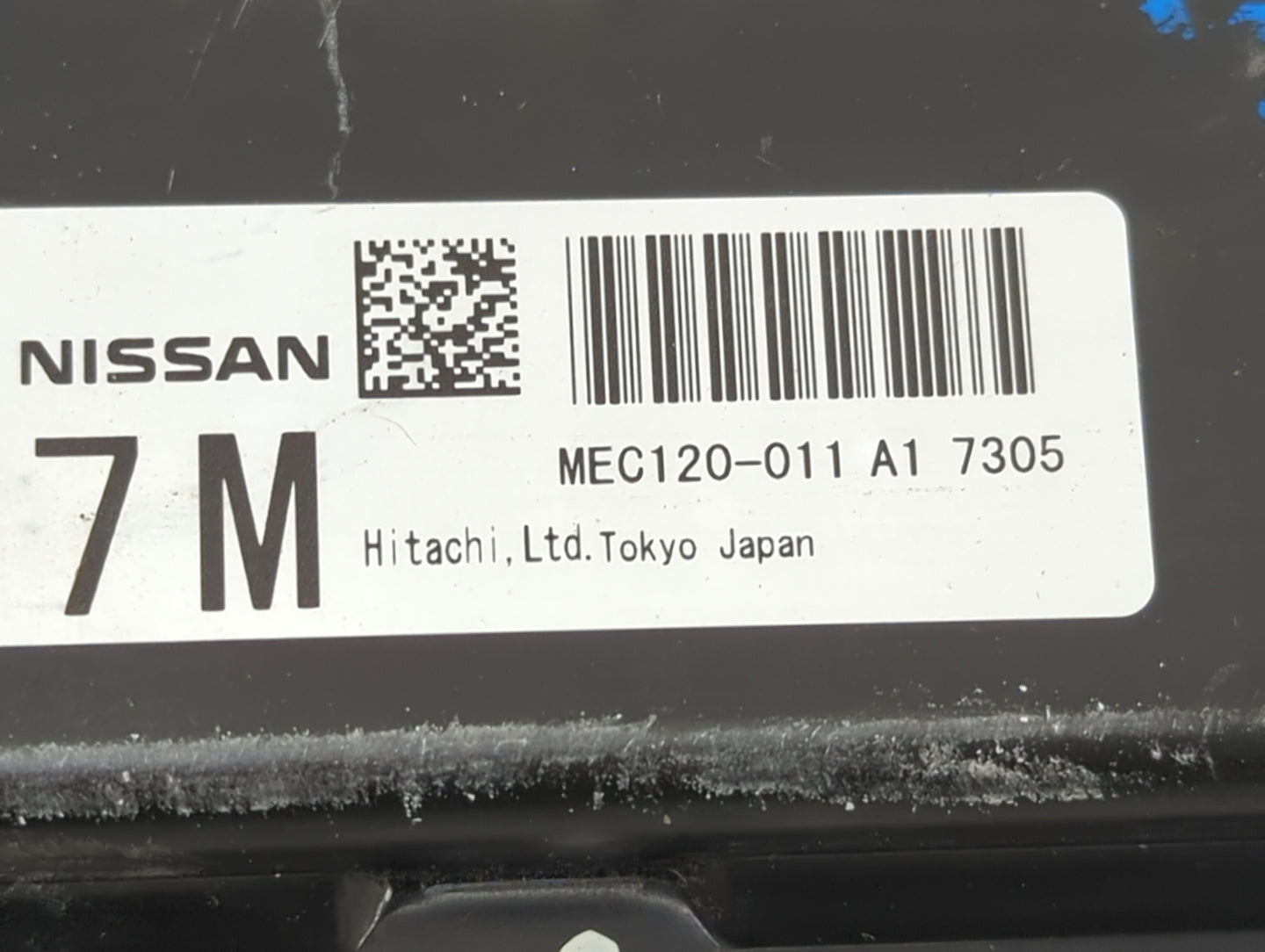2007 Nissan Altima PCM Engine Control Computer ECU ECM PCU OEM P/N:MEC120-011 A1 Fits OEM Used Auto Parts - Oemusedautoparts