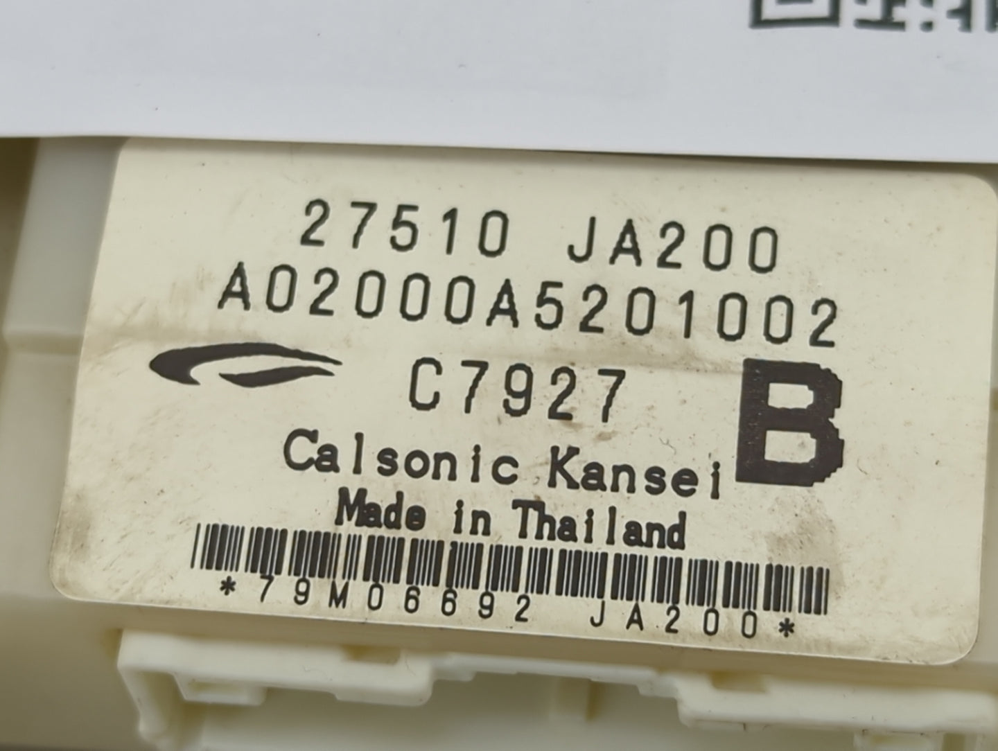 2007-2008 Nissan Altima Climate Control Module Temperature AC/Heater Replacement P/N:28185 JA000 27510 JA200 Fits Fits 2007 