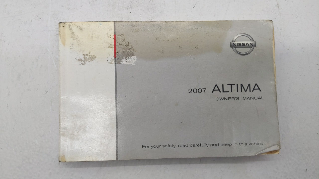 2007 Nissan Altima Owners Manual Book Guide OEM Used Auto Parts - Oemusedautoparts1.com