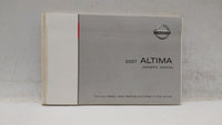 2007 Nissan Altima Owners Manual Book Guide OEM Used Auto Parts - Oemusedautoparts1.com