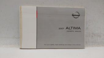 compare product 2007 Nissan Altima Owners Manual Book Guide OEM Used Auto Parts