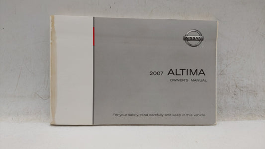 2007 Nissan Altima Owners Manual Book Guide OEM Used Auto Parts - Oemusedautoparts1.com