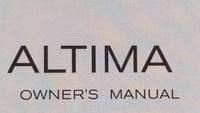 2007 Nissan Altima Owners Manual Book Guide OEM Used Auto Parts - Oemusedautoparts1.com