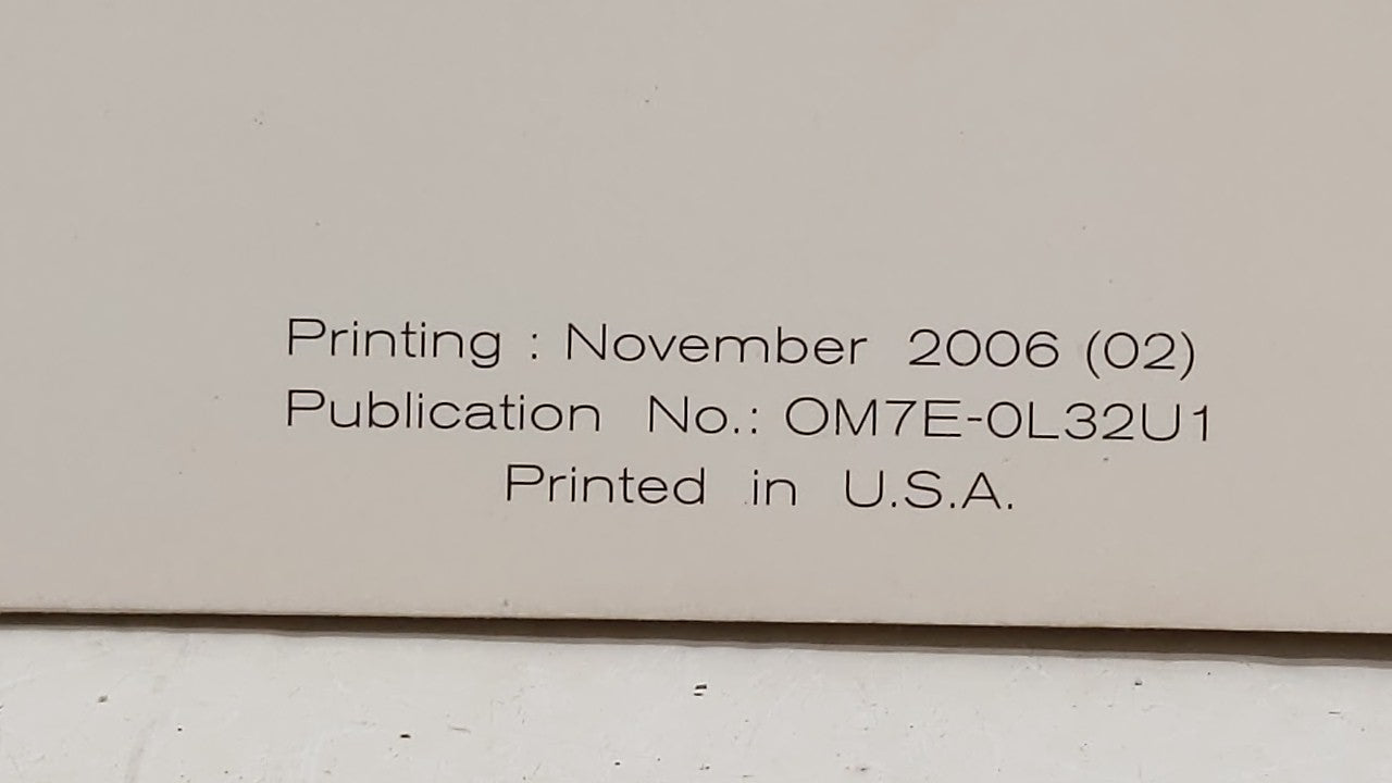 2007 Nissan Altima Owners Manual Book Guide OEM Used Auto Parts - Oemusedautoparts1.com