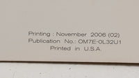 2007 Nissan Altima Owners Manual Book Guide OEM Used Auto Parts - Oemusedautoparts1.com
