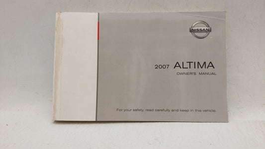 2007 Nissan Altima Owners Manual Book Guide OEM Used Auto Parts - Oemusedautoparts1.com