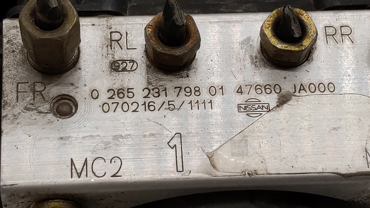 2007-2009 Nissan Altima ABS Pump Control Module Replacement P/N:0 265 231 798 47600 JA000, 0 265 800 556 Fits Fits 2007 2008