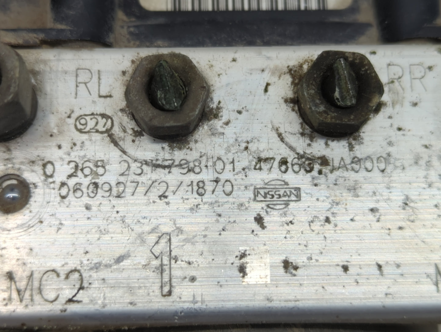 2007-2009 Nissan Altima ABS Pump Control Module Replacement P/N:060927 0268 231 798 01 Fits Fits 2007 2008 2009 OEM Used Aut