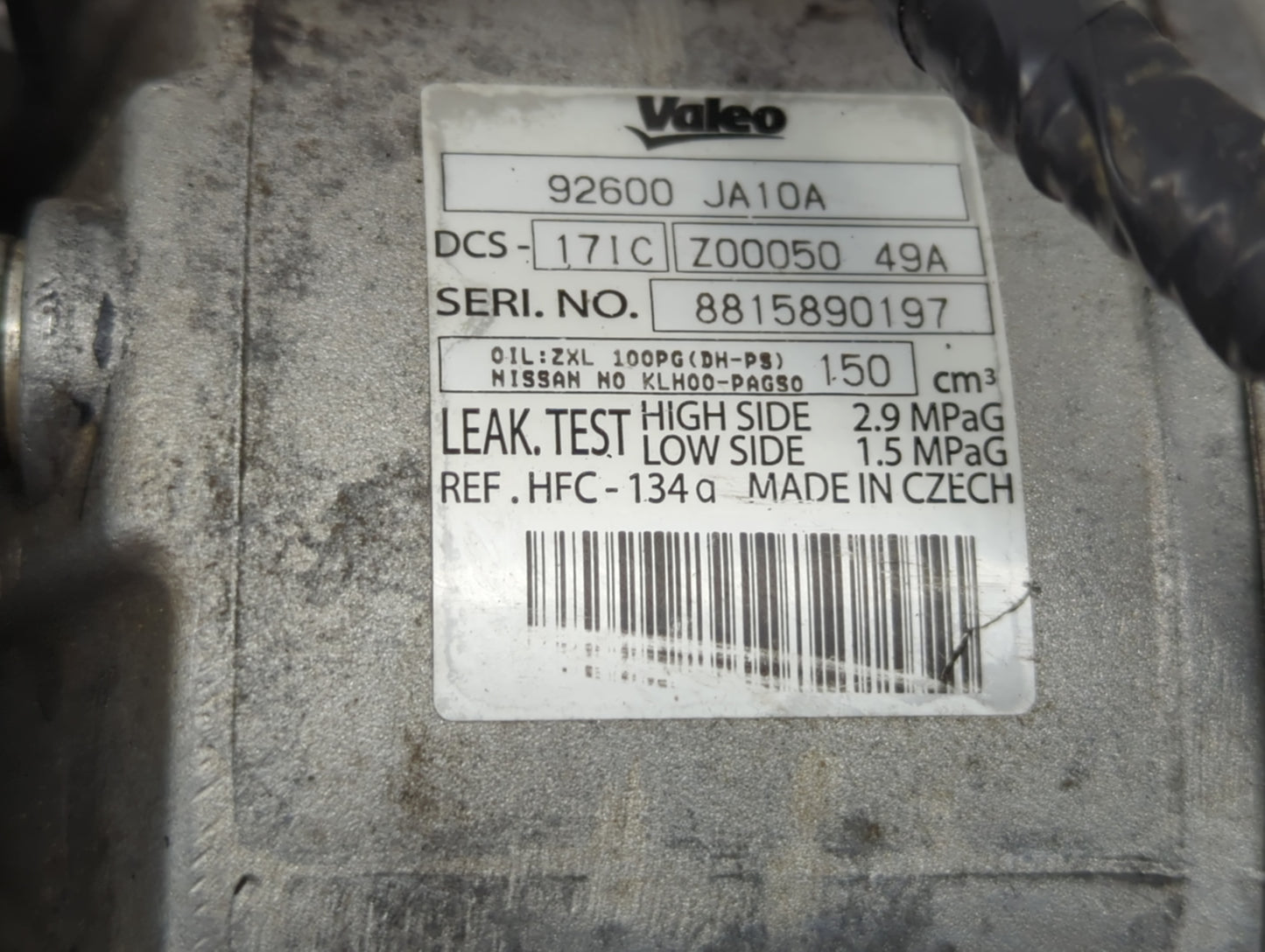 2007-2008 Nissan Altima Air Conditioning A/c Ac Compressor Oem - Oemusedautoparts1.com