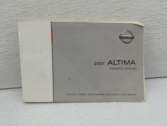 compare product 2007 Nissan Altima Owners Manual Book Guide OEM Used Auto Parts