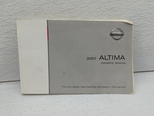 2007 Nissan Altima Owners Manual Book Guide OEM Used Auto Parts - Oemusedautoparts1.com
