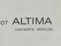 2007 Nissan Altima Owners Manual Book Guide OEM Used Auto Parts - Oemusedautoparts1.com
