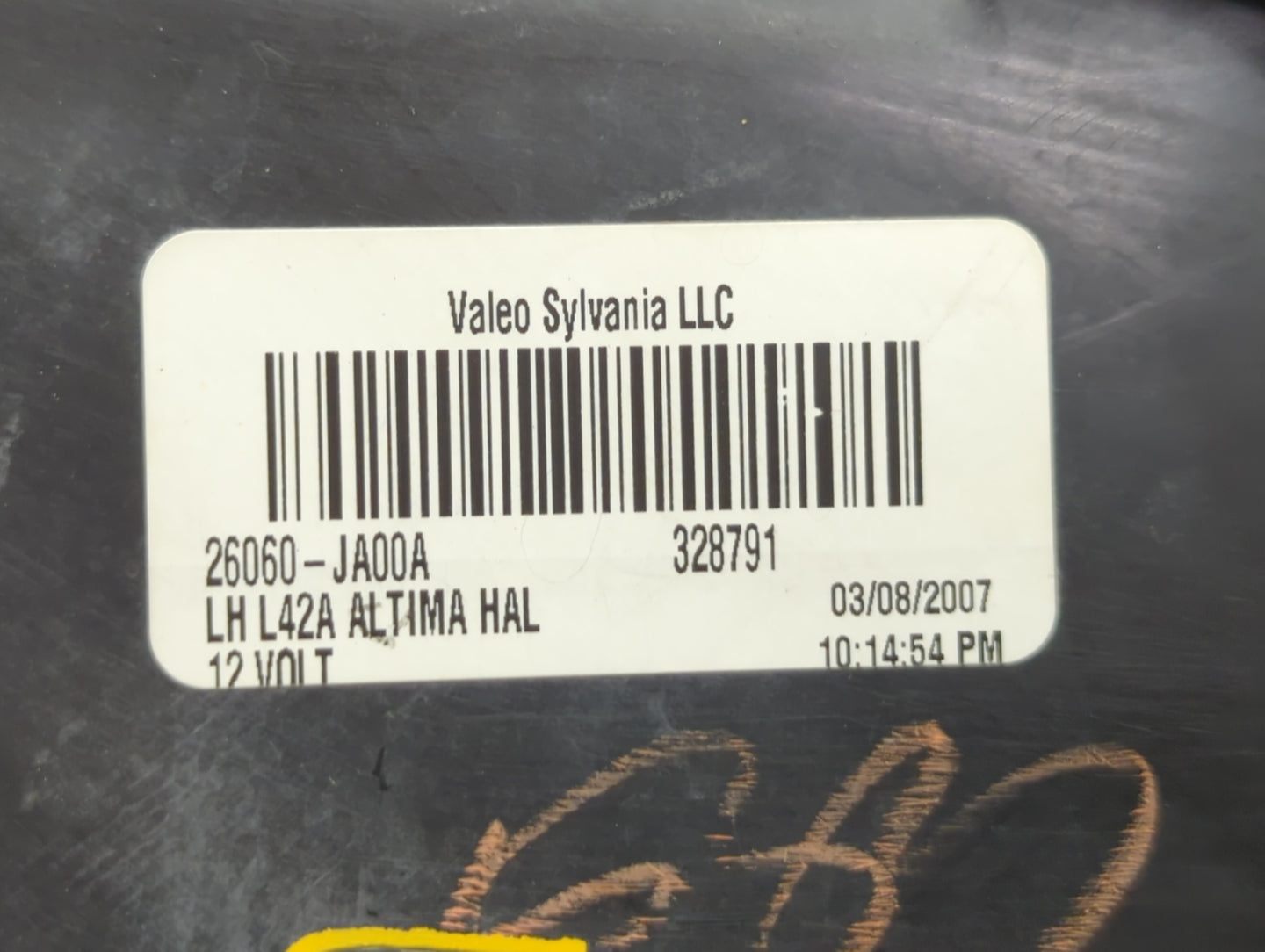 2007 Nissan Altima Driver Left Oem Head Light Headlight Lamp - Oemusedautoparts1.com