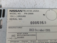 2007-2009 Nissan Altima Radio AM FM Cd Player Receiver Replacement P/N:28184 JA00A Fits Fits 2007 2008 2009 OEM Used Auto Pa