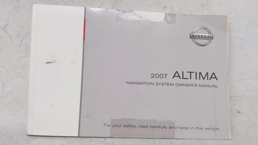 2007 Nissan Altima Owners Manual Book Guide OEM Used Auto Parts - Oemusedautoparts1.com