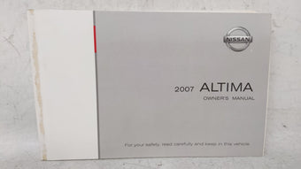 compare product 2007 Nissan Altima Owners Manual Book Guide OEM Used Auto Parts