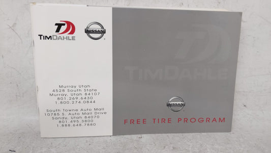 2007 Nissan Altima Owners Manual Book Guide OEM Used Auto Parts