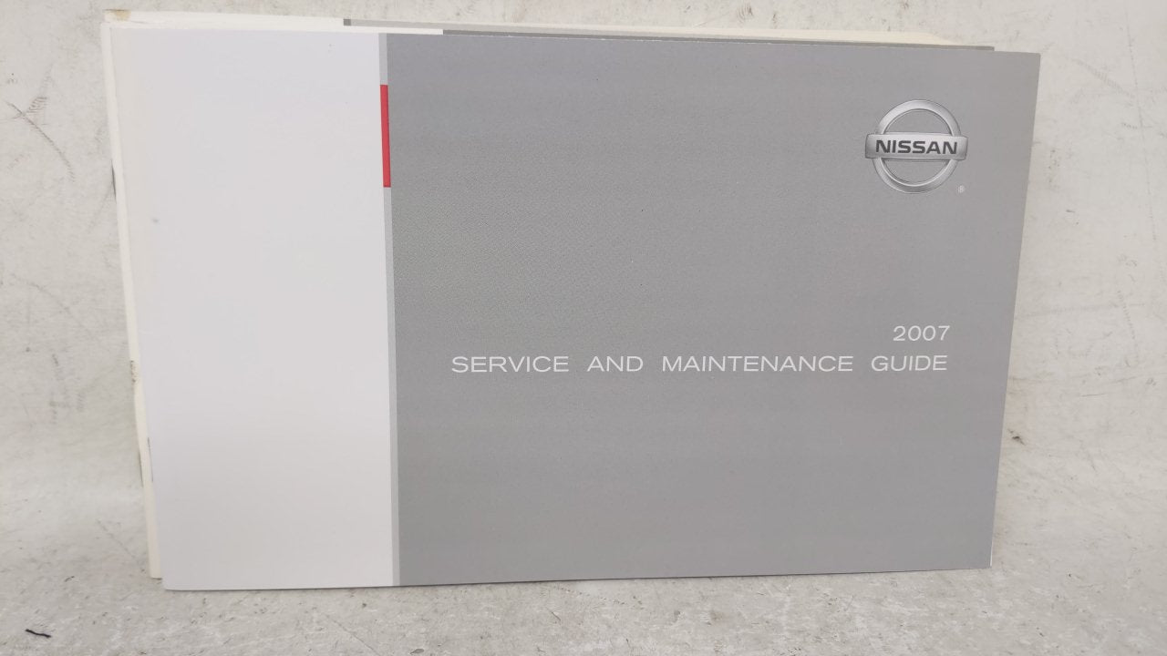 2007 Nissan Altima Owners Manual Book Guide OEM Used Auto Parts - Oemusedautoparts1.com
