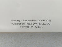 2007 Nissan Altima Owners Manual Book Guide P/N:OM7E-0L32U1 OEM Used Auto Parts - Oemusedautoparts1.com