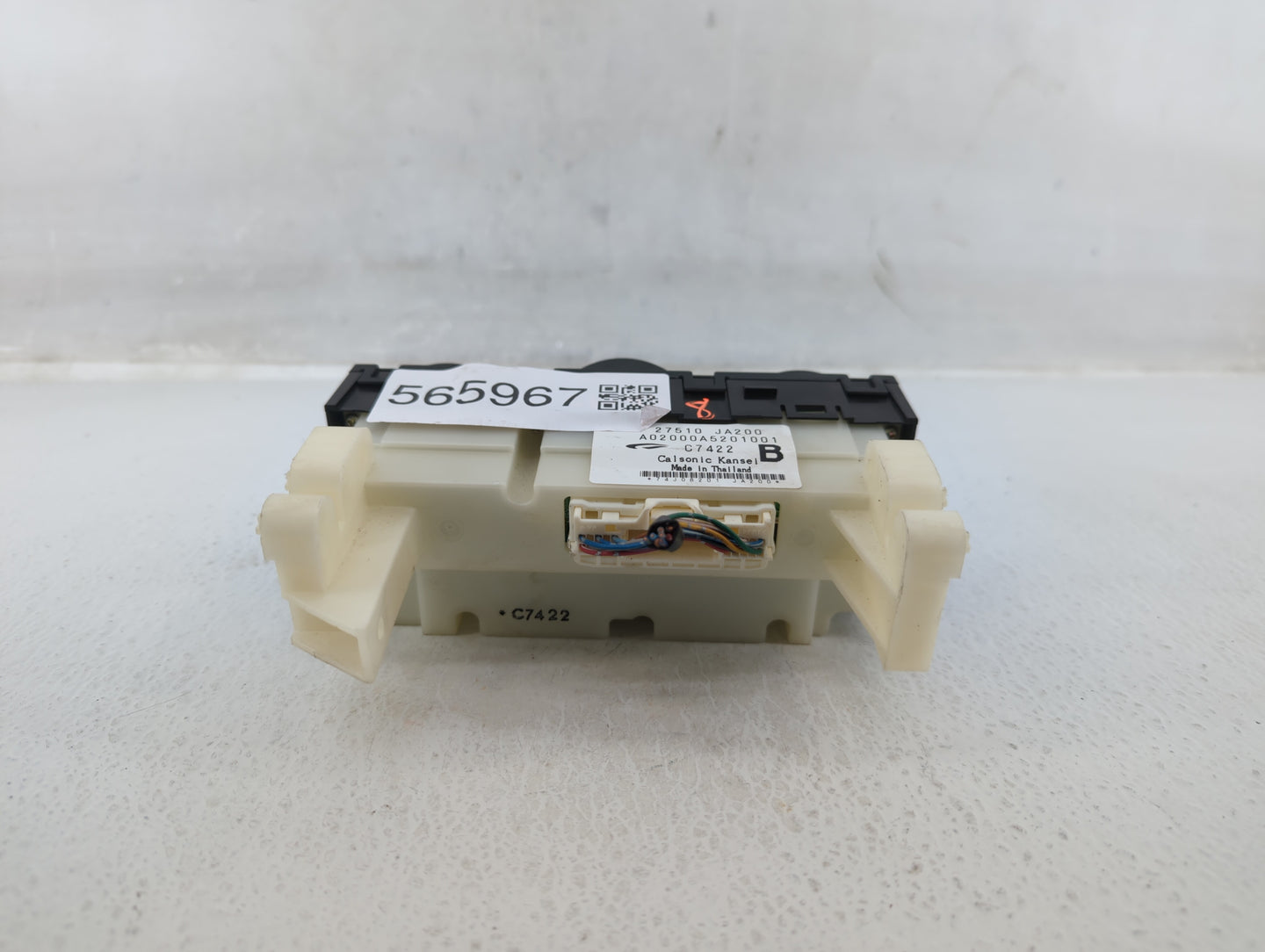 2007-2008 Nissan Altima Climate Control Module Temperature AC/Heater Replacement P/N:27510 JA200 Fits Fits 2007 2008 OEM Use
