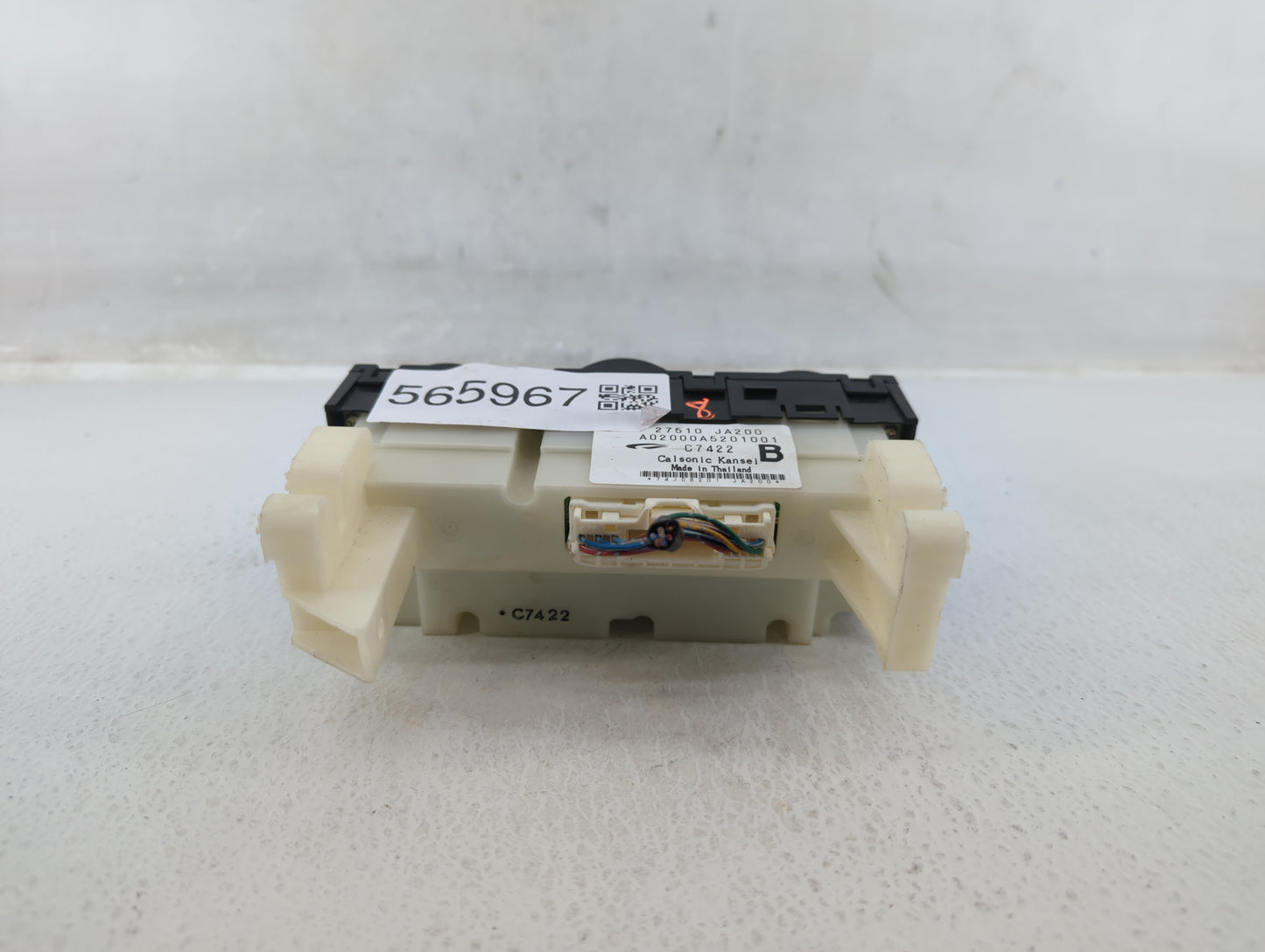 2007-2008 Nissan Altima Climate Control Module Temperature AC/Heater Replacement P/N:27510 JA200 Fits Fits 2007 2008 OEM Use