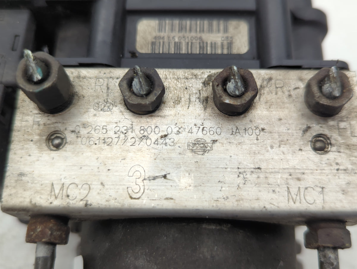 2007-2009 Nissan Altima Anti-Lock Brake ABS Pump Module Actuator OEM P/N:47660 JA100 Fits Fits 2007 2008 2009 OEM Used Auto 