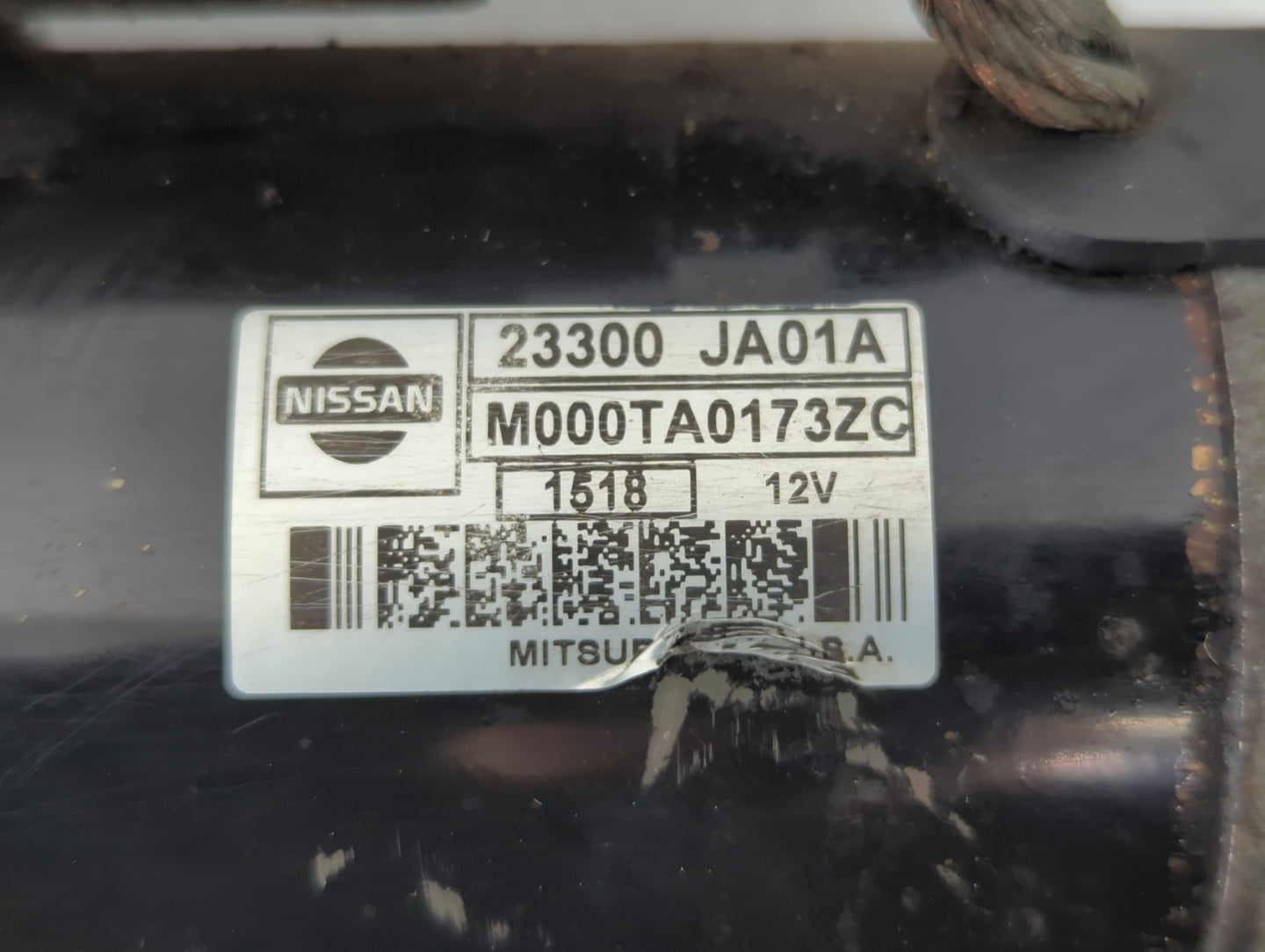 2007 Nissan Altima Car Starter Motor Solenoid OEM P/N:23300 JA01A Fits OEM Used Auto Parts - Oemusedautoparts1.com