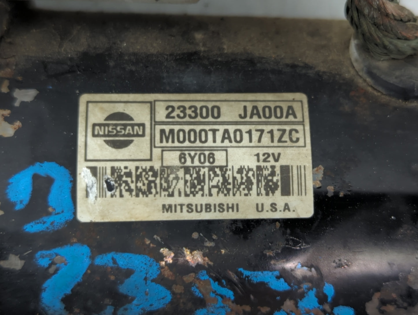 2007-2013 Nissan Altima Car Starter Motor Solenoid OEM P/N:23300 JA00A Fits Fits 2007 2008 2009 2010 2011 2012 2013 OEM Used