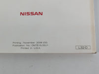 2007 Nissan Altima Owners Manual Book Guide P/N:OM7E-0L32U1 OEM Used Auto Parts - Oemusedautoparts1.com