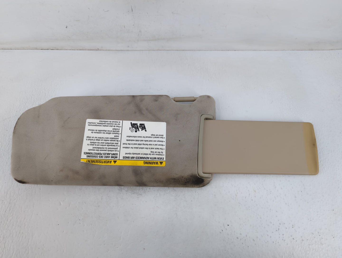 2007-2008 Nissan Altima Sun Visor Shade Replacement Passenger Right Mirror Fits Fits 2007 2008 OEM Used Auto Parts - Oemused