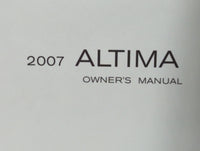 2007 Nissan Altima Owners Manual Book Guide P/N:OM7E-0L32U1 OEM Used Auto Parts - Oemusedautoparts1.com